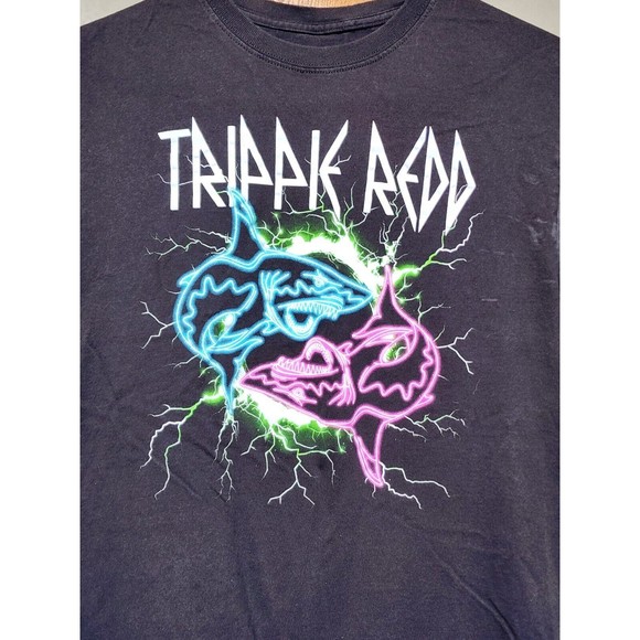 Trippie Redd Black T-Shirt Size M Rap Music Band - Picture 2 of 5